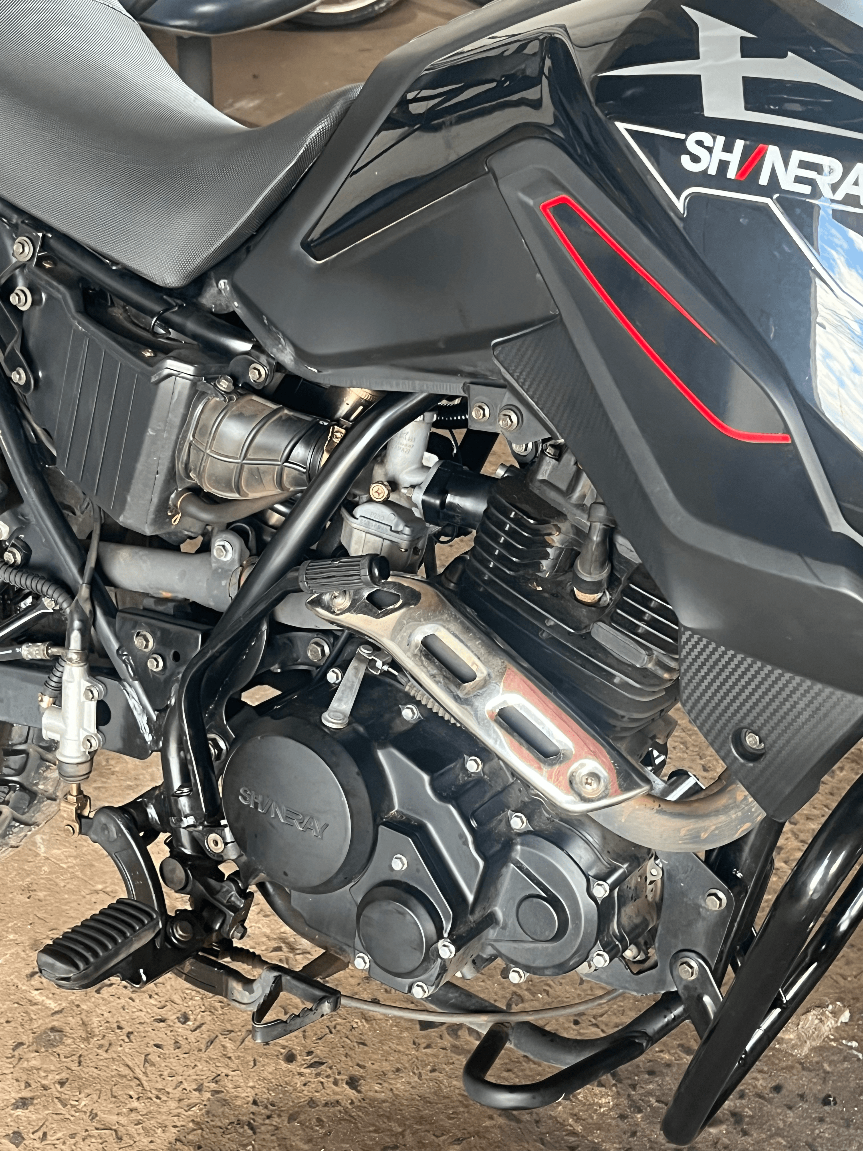 Serviço realizado na moto